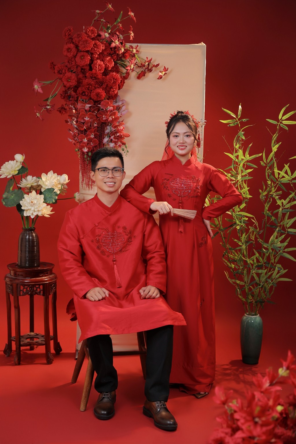 Cô dâu chú rể Nhật và Linh
